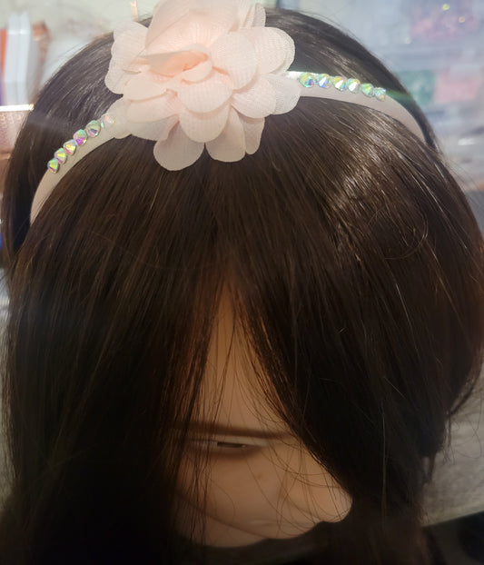 Peach colored headbands