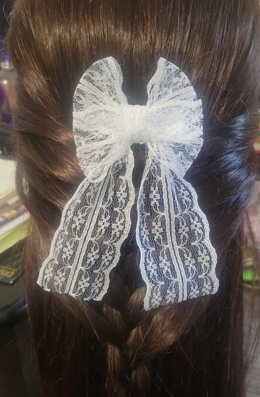 Lace Hair Bow